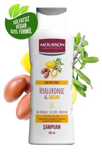 Mousson Hyaluronik Asit Ve Argan Içeren Onarıcı Ve Besleyici Sülfatsız Şampuan 385 ml