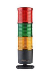 MUCCO 3 Katlı Flaşör Sabit Işıklı Kolon 12-24v Ac/dc Snt-7013-f3