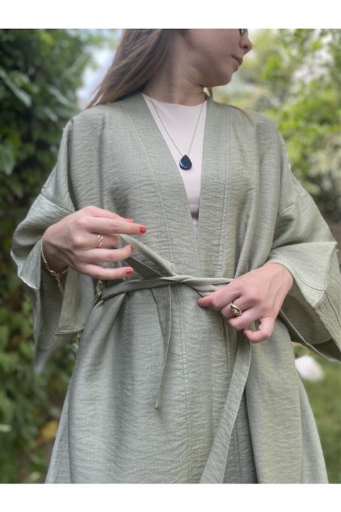 Pinuts Koyu Yeşil Oversize Kadın Erkek Sabahlık