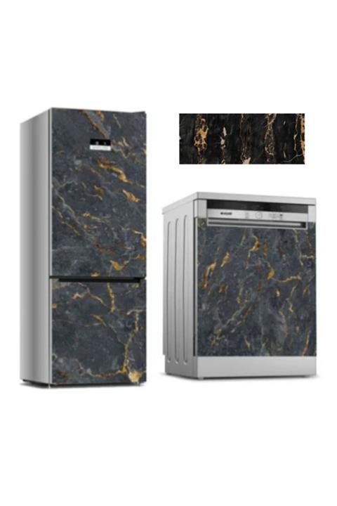 Atagrafi Reklam Mermer Desenli Buzdolbı Ve Bulaşık Makinesi Kaplama Folyosu