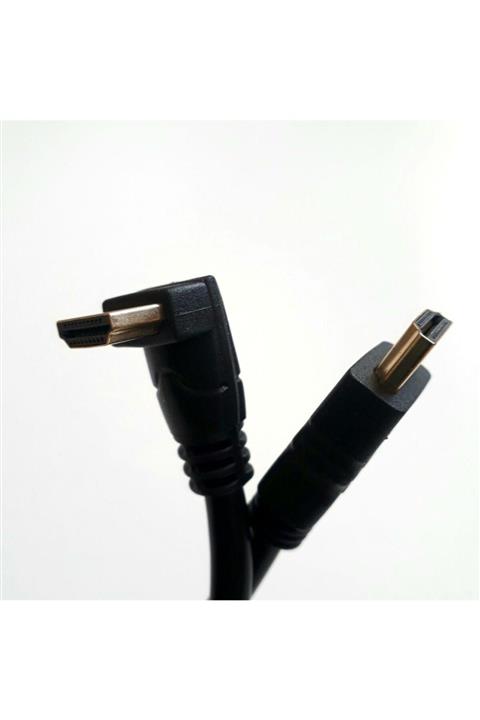 AldımGeldi Hdmi To Hdmi Dirsek Açılı Kablo Altın Uçlu Çevirici Görüntü Aktarım