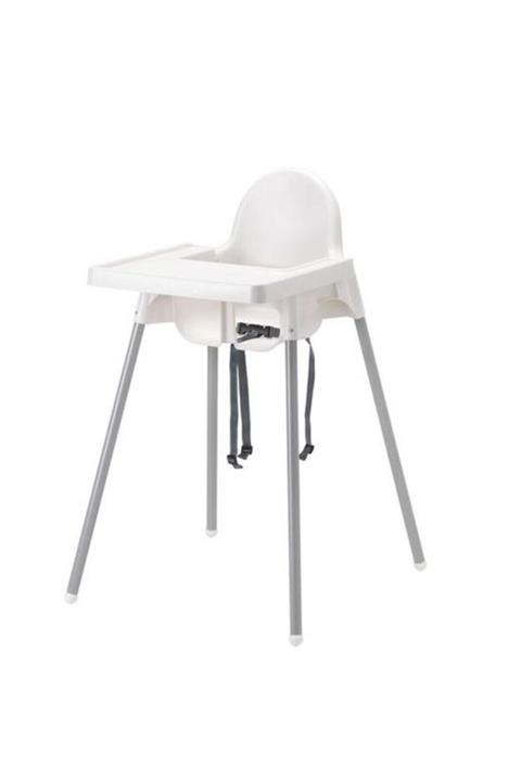 Via Beyaz Antılop Tepsili Mama Sandalyesi