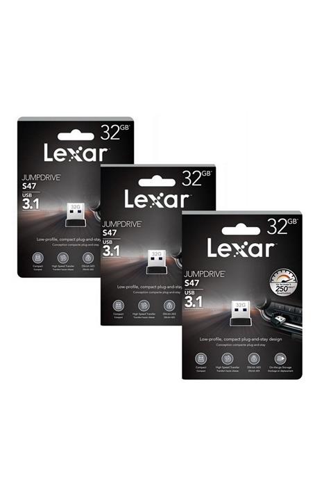 Lexar 32 Gb Jumpdrive S47 Usb 3.1 Flash Bellek 3lü Paket