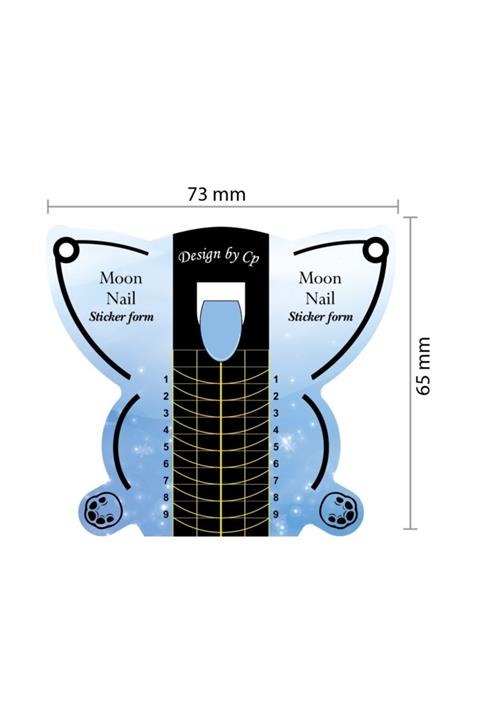Elea Protez Tırnak Şablonu 100'lü Yarım Ay