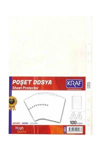 KRAF Poşet Dosya A4 100`lü Paket