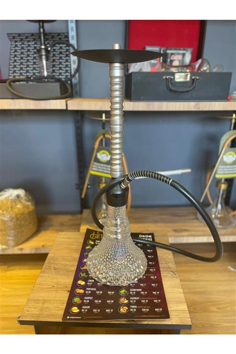 ZigoTobacco Kristal Renkli Cam Nargile Takımı