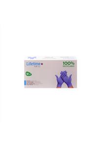 lifetime+ health care Pudrasız Tek Kullanımlık Elastik Eldiven Mavi -m /2 Paket-200 Adet