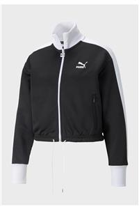 Puma Iconic T7 Crop Jacket Pt Kadın Siyah Sweatshirt - 53162301