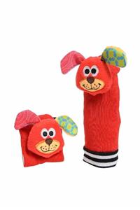BONDİGO Kırmızı Çıngıraklı Patik Köpek