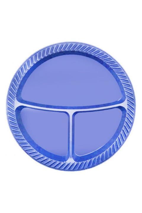 NEWOTO Tabak Plastik 3 Bölmeli 26 cm Mor Pk:25