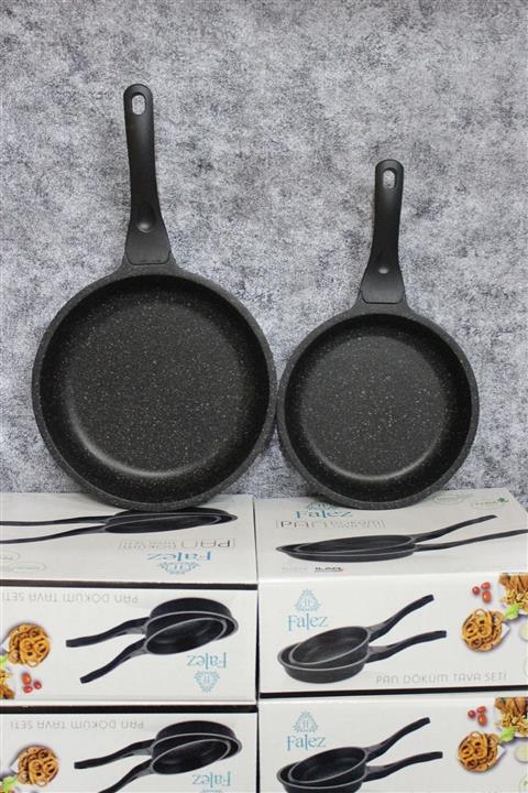 FALEZ Pan 2'li Döküm Tava Seti (20cm-24cm)