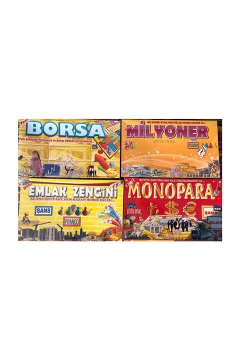 Cartonpuzzle 4 Oyun Bir Arada Borsa Emlak Mono Para Milyoner Oyunu
