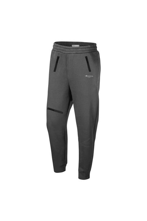 POSEIDONSTORM Büyük Beden Erkek Antrasit Günlük Sporcu Eşofman Altı 4xl-10xl Siyah Fermuarlı - M6