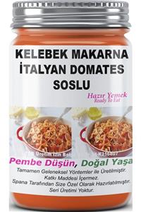 SPANA Kelebek Makarna Italyan Domates Soslu Ev Yapımı Katkısız 330gr