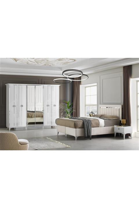 Viento Mobilya Madrid Aynalı Ve Kapaklı Yatak Odası Takımı