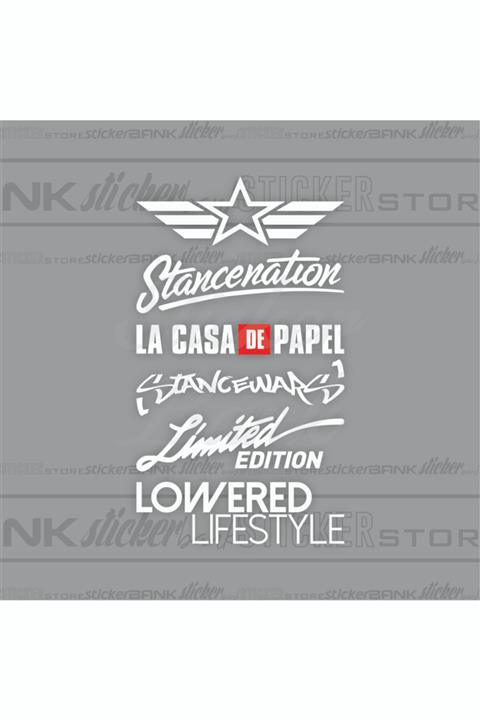 Sticker Bank Araba Sticker Arka Cam Sticker Set8