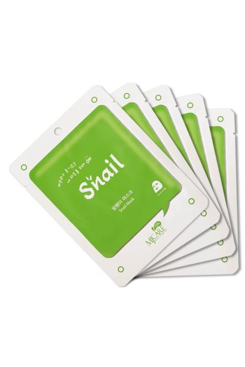 Mjcare On Snail Mask Salyangoz Özlü Yüz Maskesi 5'li