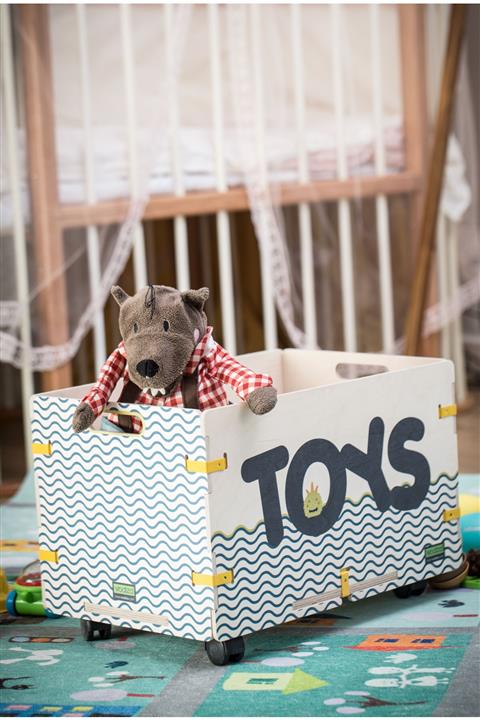 Wodiza Wavy Toybox Ahşap Oyuncak Kutusu