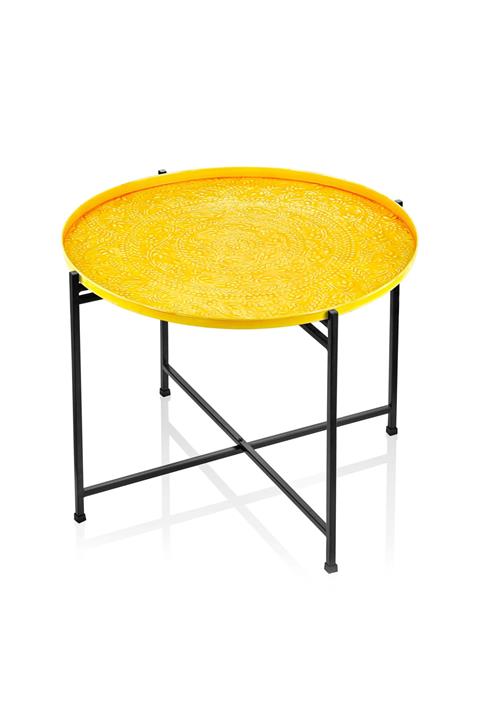 The Mia Duggal Sehpa 64 x 51 Cm - Hardal