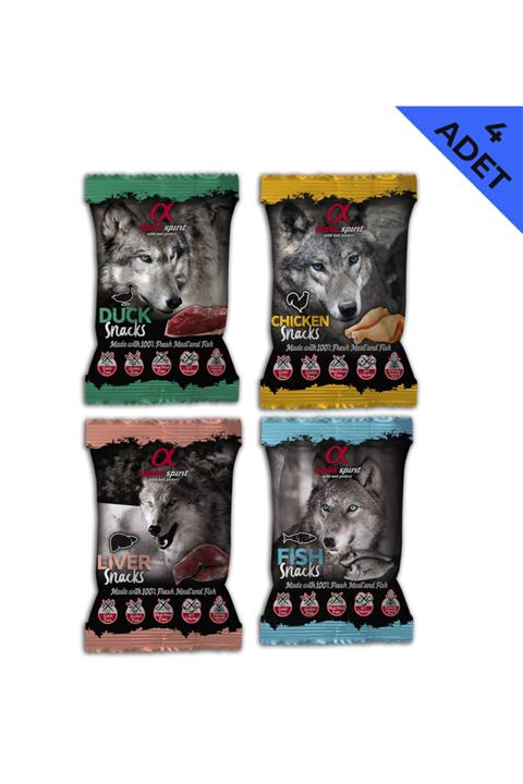 Alpha Spirit Ördekli Ciğerli Balıklı Tavuklu Köpek Ödül Maması 50 Gr