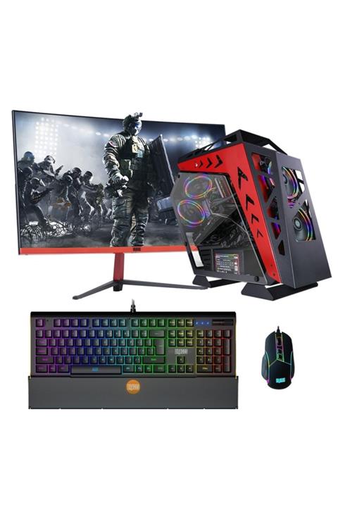 DRAGOS Drx934 Ryzen 5 5600x 8gb Ram 256gb M.2 Nvme Ssd 4gb Gtx1650 23.6'' Curved Oyun Bilgisayarı