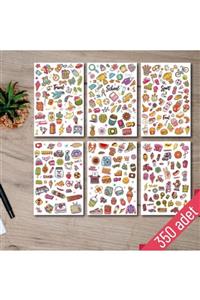 MuslimWalk My Life Sticker Seti - Ajanda, Defter, Planlayıcı Için 350 Adet Sticker Etiket Seti