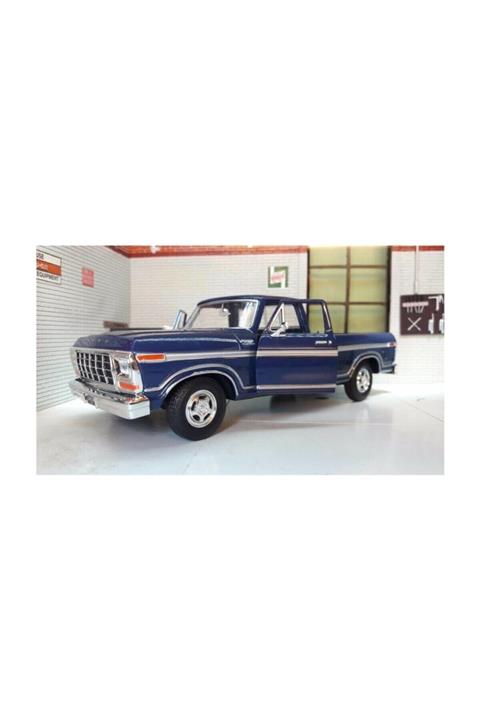 Motor Max Motormax 1979 Ford F-150 Custom Lacivert 1:24 Model Araba