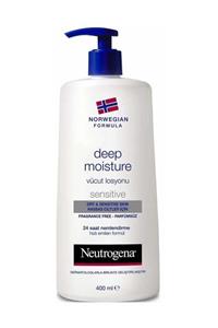 Neutrogena Deep Moisture Parfümsüz Hassas Cilt Vücut Losyonu 400 ml