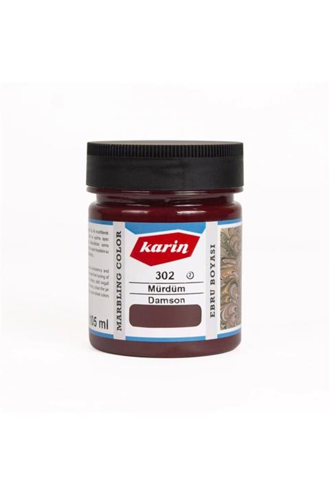 Karin Geleneksel Ebru Boyası 105ml N:302 Mürdüm