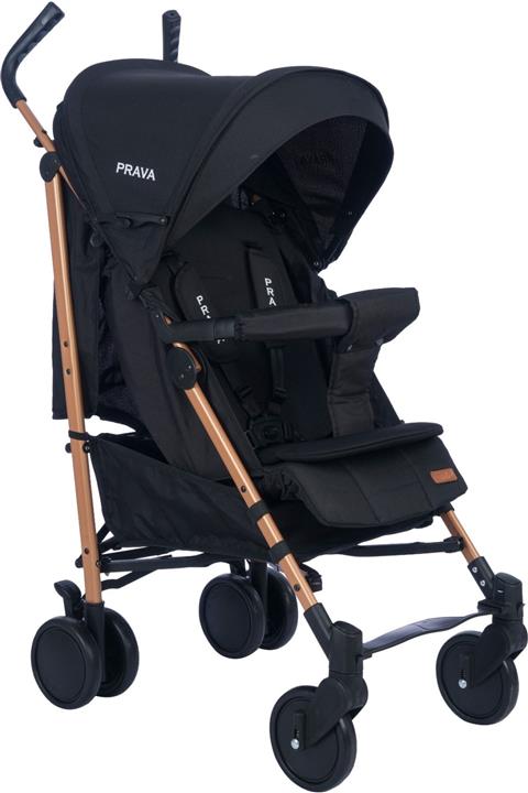 Prava P09 Siyah Yatarlı Baston Bebek Arabası