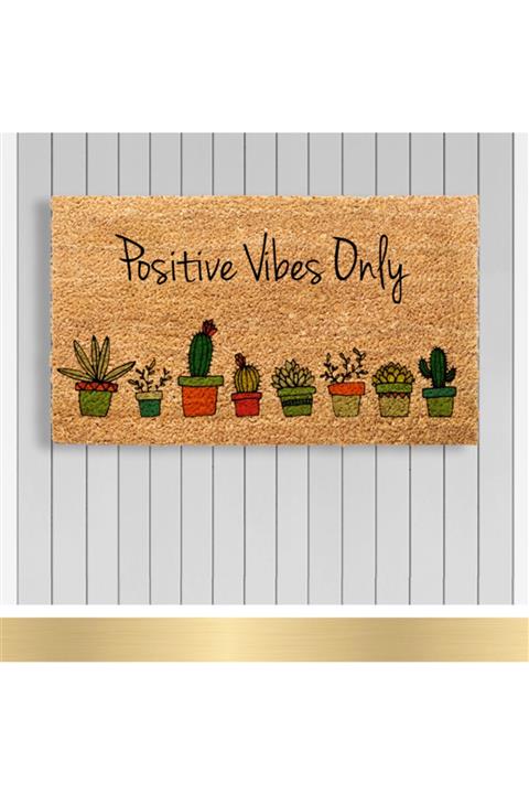 Paspashello Pvc Taban Good Vibes Kaktüs