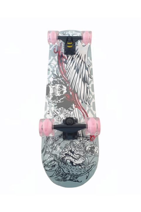 ÇİDEM'S Zımparalı Slikon Abec 7 Led Işıklı Prorfosyonel Kaykay