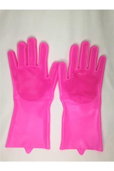 Fevito Sihirli Silikon Bulaşık Eldiveni Pembe