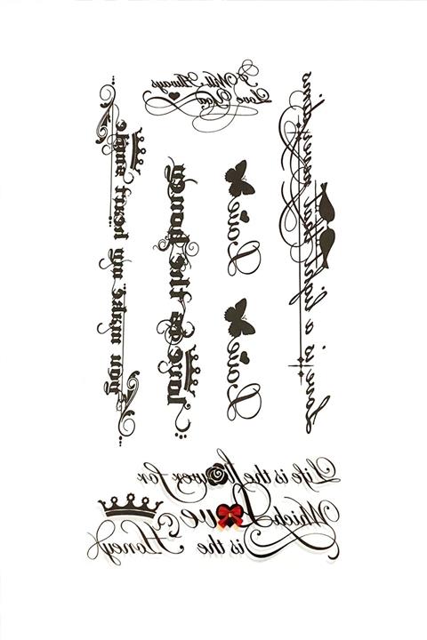 Barly Yazılı Geçici Dövme