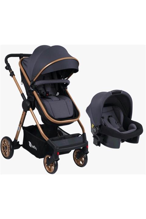 4 Baby Antrasit Four Baby Cool Gold Travel Sistem Bebek Arabası