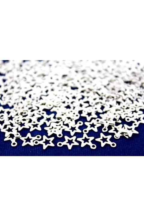 YF STORE 30 Adet - 10x7 Mm Yıldız Desenli Pul, Takı Malzemesi, Metal Pul, Nikel Kaplama, Pirinç #701n