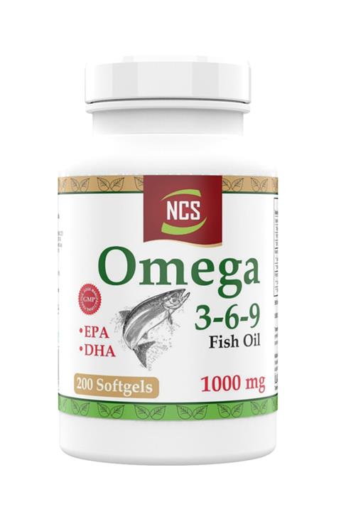 NCS Omega 3 6 9 Balık Yağı 1000 mg 200 Capsü