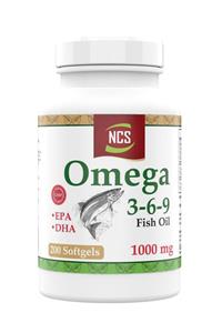 NCS Omega 3 6 9 Balık Yağı 1000 mg 200 Capsü