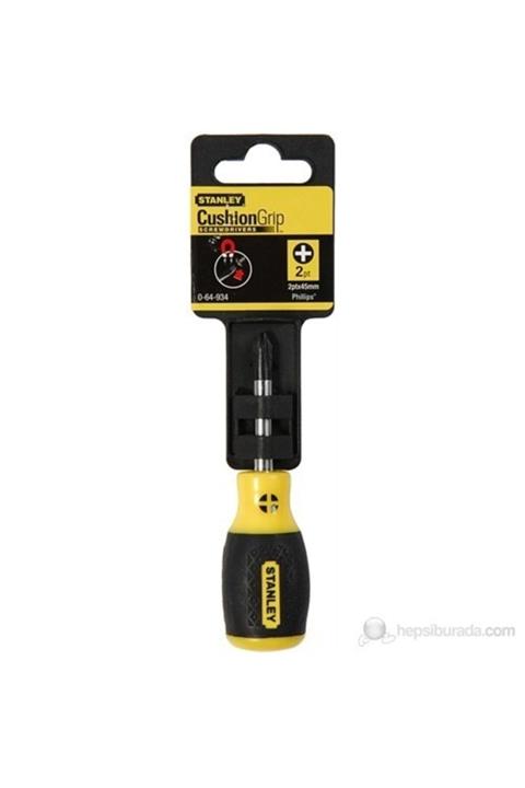 Stanley St064934 Yıldız Tornavida, Cushiongrip Ph2x45mm (askılı)