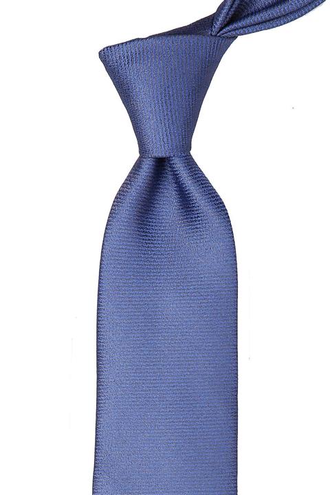 Kravatkolik Mavi Kendinden Desen Mendilli Klasik Kravat Kk9716