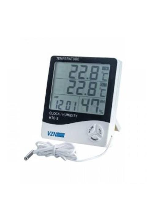 VZN Dijital Termometre Saat Ve Nem Ölçer