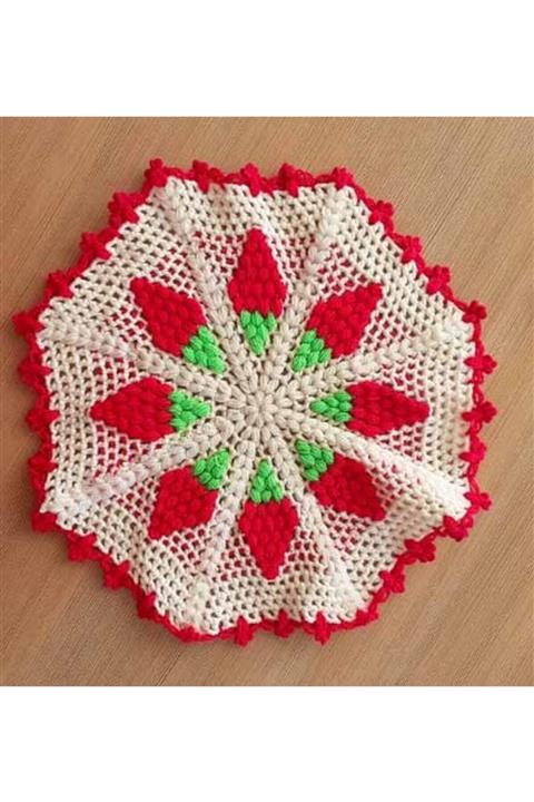 Kar El Örgüsü Lif İlif Çeyizlik Hediyelik Elif Örgü Banyo Lif 29 cm