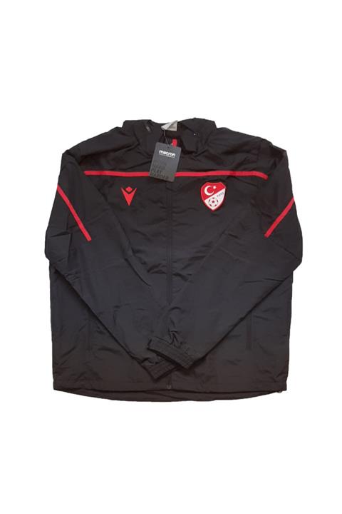MACRON Unisex Siyah Yağmurluk