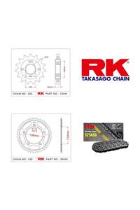 RK Honda Vt 750 C Shadow Rk X-Ring Zincir Dişli Set 525 Xso-17/41T(1998-2001)