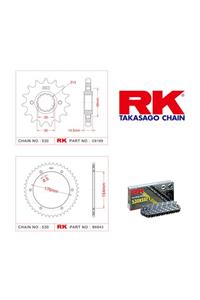 RK Honda Vfr 800 F Abs  X-ring Zincir Dişli Set 530 Xso-16/43t(2002-2008)