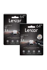 Lexar 64 Gb Jumpdrive S47 Usb 3.1 Flash Bellek 2li Paket