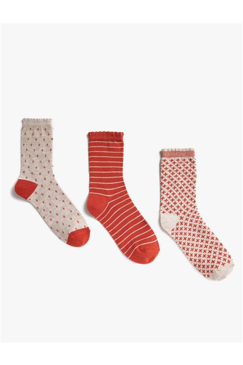 Koton Desenli Kadın Çorap Seti