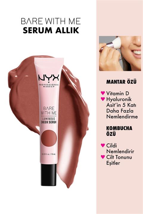 NYX Professional Makeup Allık Bare With Me Luminous Cheek Serum Sienna Bronze