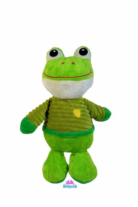 hediyecik Sevimli Kıyafetli Oyuncak Peluş Kurbağa 25 Cm