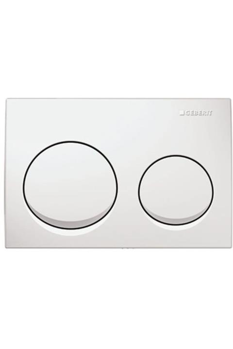 Geberit Alpha10 Kumanda Kapağı - Çift Basmalı Beyaz